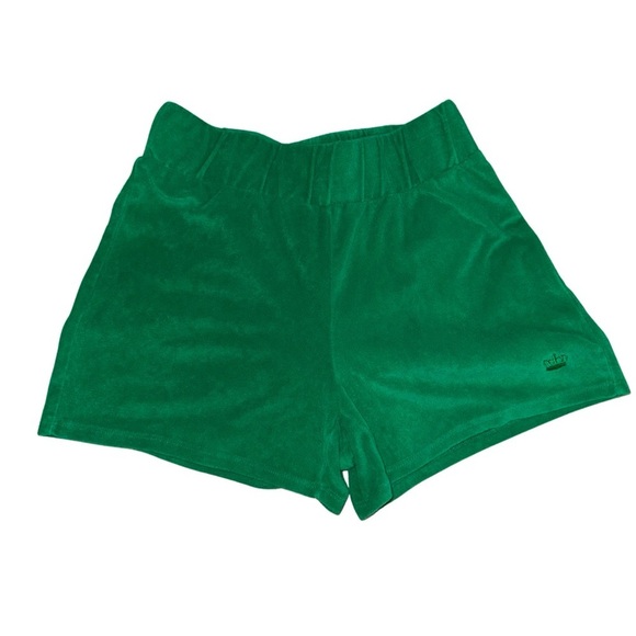 Juicy Couture green velour shorts - Picture 1 of 5